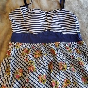 Striped Floral Sundress